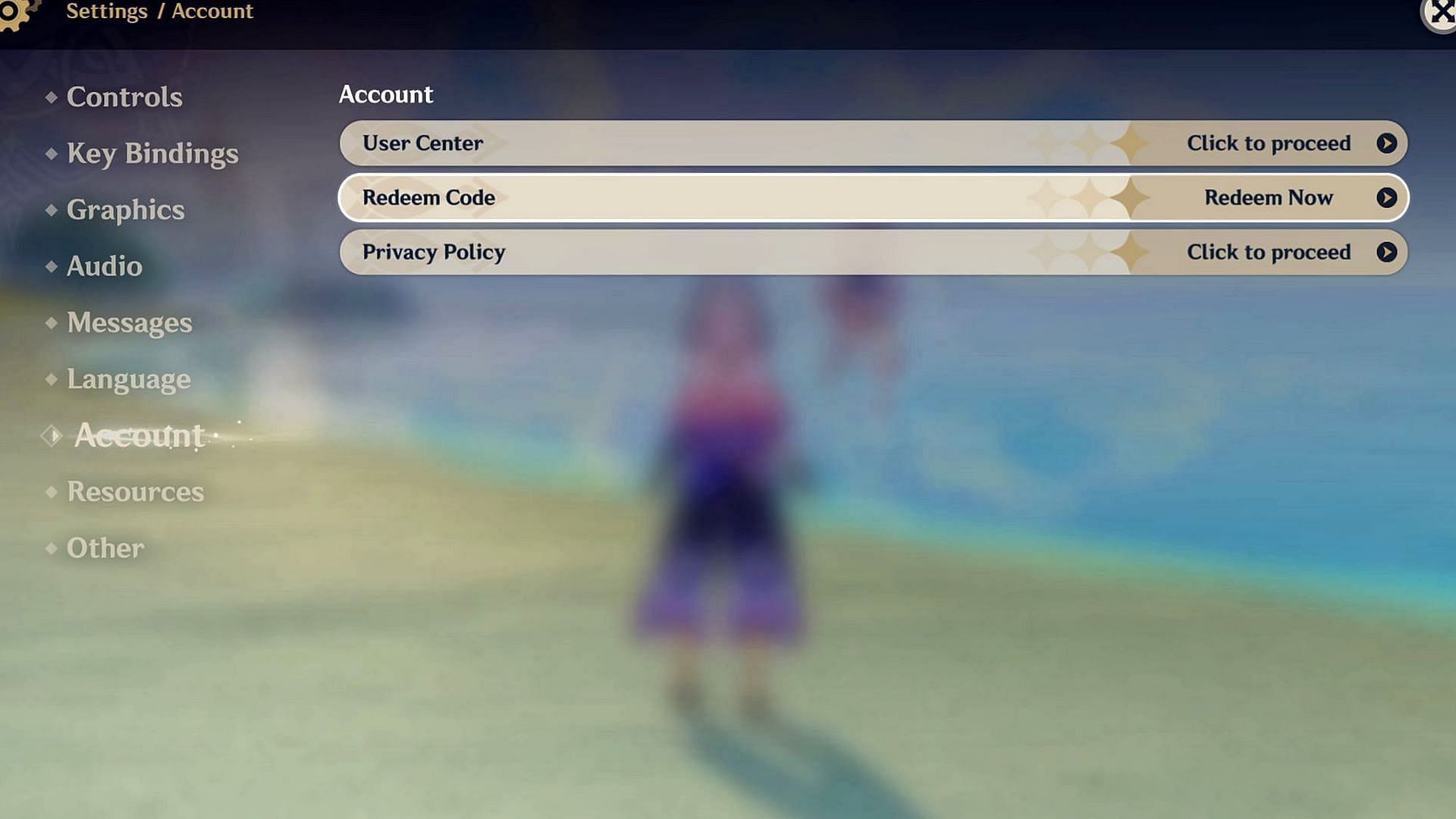 In-game redemption is an option (Image via Sportskeeda Gaming/HoYoverse)